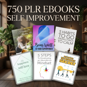750 PLR Self improvement ebooks + Bonus